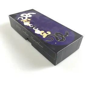 purple flip rectangular box with snake pattern for storing various envelopes, cards, badges, or souvenir collections