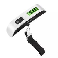 Balance électronique portable avec écran LCD numérique 110 lb/50 kg, pour peser les bagages, les valises, les sacs de voyage