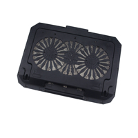 Fabrication de refroidisseur d'ordinateur portable portable à 2 ventilateurs support de base d'ordinateur 10 "-17" coussin de refroidissement pour ordinateur portable de jeu