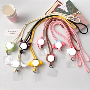 Phim hoạt hình siêu dễ thương Silicone ít thỏ ếch là thích hợp cho điện thoại di động Trường hợp mới cầm tay Crossbody dây đeo - Product Image 1