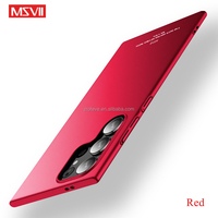 Pour Samsung Galaxy S24 Ultra S24 Plus FE Couverture Arrière MSVII Ultra Mince Mat PC Anti-empreintes Digitales En Gros Cas De Téléphone Portable Usine