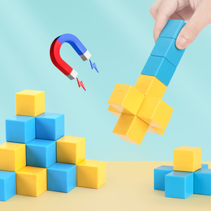 Set di Costruzioni Magnetiche Best-Seller 2026 OEM, Cubi Quadrati Fai-da-te da 2,5 cm per Bambini Creativi, Gioco Magnetico Stile <span class=keywords><strong>Minecraft</strong></span> - Product Image 3
