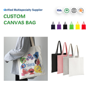 Sac fourre-tout en toile de coton personnalisé avec logo, motif lettre, poignée supérieure, pour cadeaux de mariage, bouteilles de vin et vêtements - Product Image 1