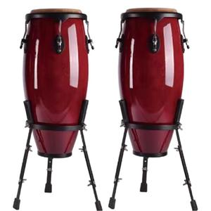 Conjunto de Tambores Latinos <span class=keywords><strong>CONGA</strong></span> con Logotipo Personalizado, Tambores de Mano de Cuero de 10, 11 y 12 Pulgadas, Percusión para Actuaciones en Bares - Product Image 2