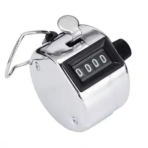 Mini Mechanische Digitale Hand Tally Counter 4 Cijferig Nummer Hand Held Tally Teller Handleiding Tellen Training Tellen Teller