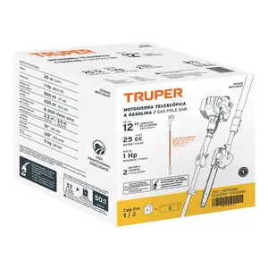 Motosierra telescópica BOX 1 de 25cc, gasolina, barra de 10', TRUPER - Product Image 2