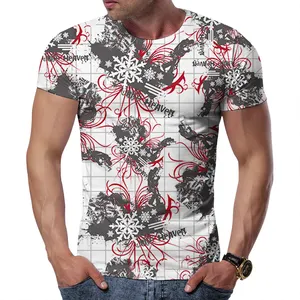 Toptan Polyester sıcak satış yeni üretim tatil erkekler için kısa T Shirt
