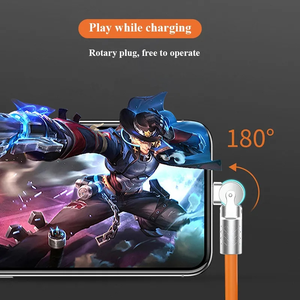 Hot Selling 120W 6a Schnelles Silikon-Ladekabel 90 180-Grad-Drehung Kompatibles iPhone 15 14 13 Zink legierung für Drucker - Product Image 6