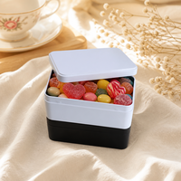 Boîte Cadeau Rectangulaire en Fer Blanc Vide, Boîte de Rangement Métallique pour Bonbons et Biscuits, Emballage Personnalisé avec Logo Imprimé, Vente en Gros