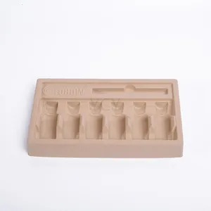 custom PS pvc vacuum form tray plastic cosmetic blister flocking trays