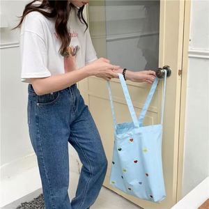 DLBZ Wholesale Reusable <b>Large</b> Capacity Durable Plain Heart Pattern Custom <b>Canvas</b> Shopping Tote <b>Bag</b> - Product Image 5