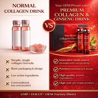 Gelée de Ginseng Rouge Efficace : Antioxydant, Adaptogène, Collagène, Shot Énergétique, Boisson Liquide Peptidique à Base de Plantes