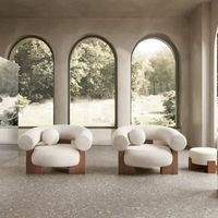Zayshine nordique moderne cadre en bois massif salon paresseux une personne canapé chaise blanc velours salle de réception chaise inclinable