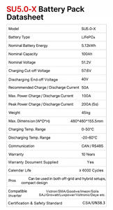 Sistema de batería apilable SUNPLUS 450Ah 600Ah con para BMS para Solar Powerwall - Product Image 5