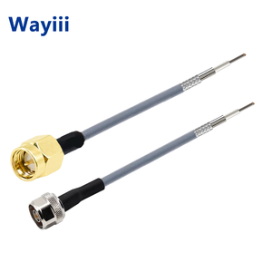 Cabo Coaxial Wayiii HA500 N Macho SMA Macho 26.5GHz 50 Ohms com Condutor de Cobre Revestido de Prata e Blindagem Espiral Resistente às Intempéries - Product Image 5