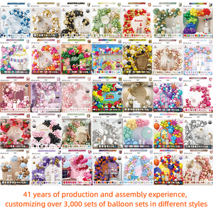 Décoration de fête personnalisée, ballons d'<span class=keywords><strong>anniversaire</strong></span>, rose pastel rétro, Halloween, fête des mères, ensemble de ballons en latex écologiques - Product Image 6