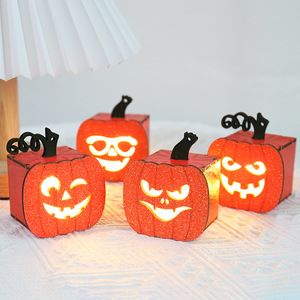 Nouveauté : Accessoires de déguisement d'Halloween, lanterne citrouille lumineuse à LED et masque de fantôme, très demandés - Product Image 1