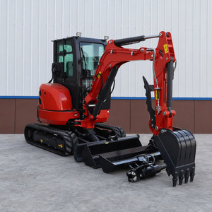 Mini-excavatrice tout-terrain diesel certifiée CE/ISO de 3,5 t avec accessoires - Product Image 2