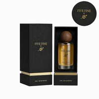 Boîtes rigides faites à la main avec gaufrage personnalisé et pelliculage mat, noires, vides, emballage cadeau unique pour parfum, emballage créatif pour flacon d'huile parfumée