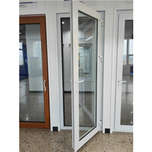 Nuevo precio de fábrica, puerta con marco de <span class=keywords><strong>PVC</strong></span>, material de vinilo, puerta de <span class=keywords><strong>entrada</strong></span> de seguridad, puerta upvc a prueba de viento - Product Image 2