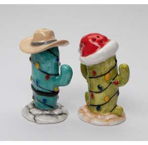 Salière et poivrière Xmas <span class=keywords><strong>Cactus</strong></span>, multicolore, 2 1/8 "x 1 7/8" x 3 1/4 "H - Product Image 4