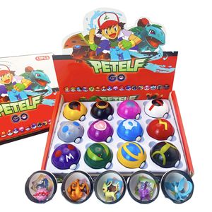 Ensemble de balles de jeu <span class=keywords><strong>Pokémon</strong></span>, 12 pièces/ensemble, 5 cm, jouets Pocket Monster Pikachu avec figurines à l'intérieur, collection de modèles en capsule, cadeau pour enfants - Product Image 5