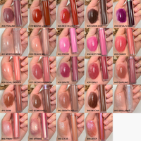 Gloss à lèvres personnalisé en gros, 13 couleurs, fini mat ou brillant, végétalien, sexy, OEM, marque privée
