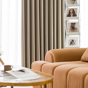 2023 <span class=keywords><strong>mousse</strong></span> coton rideau salon chambre baie vitrée sol au plafond fenêtre rideau occultant - Product Image 4