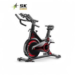 Bicicleta de Spinning Magnética Silenciosa SK Factory, Equipo de Fitness Interior, Bicicleta de Ejercicio Aeróbico Inteligente, Portátil y Móvil para Uso Doméstico - Product Image 1