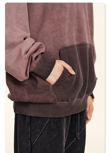 <span class=keywords><strong>2026</strong></span> Hochwertiger Wasch-Retro-Hoodie Herren Casual Hoodie Vintage Mode Individueller Logo-Service Blanko Übergroß Bequem Acid Wash - Product Image 3