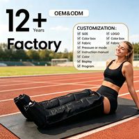 Bottes de compression d'air pour la récupération sportive et la rééducation, fabriquées en usine, 5200 mAh, 6 chambres, personnalisées, pour le lymphodème, relaxation, massage des jambes