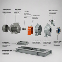 Pompe centrifuge chimique en acier inoxydable, résistante à la corrosion, aux acides et aux alcalis, pour le traitement des eaux chimiques