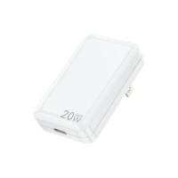Cargador de nitruro de galio mini de 20W al por mayor, con enchufe estadounidense fijo, tipo C plegable, bloque de carga rápida PD para iPhone y Android