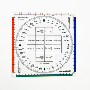 Tùy Chỉnh Nhựa Navigation Vuông Thông Tư Thước Góc 360 Độ Thước Góc Cho Phi Công Sinh Viên - Product Image 2