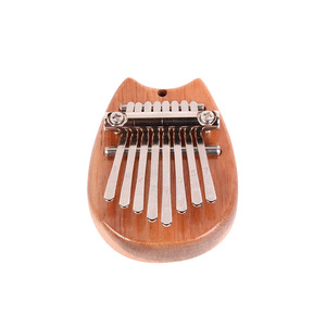 Vente en gros pas cher mini <span class=keywords><strong>kalimba</strong></span> en bois/cristal 8 touches <span class=keywords><strong>petit</strong></span> 8 tons pouce piano pendentif pour enfants instruments de musique - Product Image 4