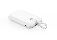 Banco de Energía de Alta Calidad de 10000 mAh para Viajes de Negocios, Carga Rápida e Inalámbrica Magnética de 15 W, Cable Tipo C Integrado con Correa de Mano