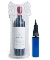 Sac à colonnes d'air OEM personnalisé pour bouteille de vin, emballage gonflable PE+PA, vente en gros, directement de l'usine