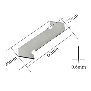 60*26*0.6 mm Acrylic Cutter Blade