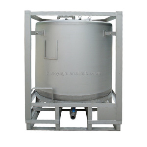 Réservoir de stockage cylindrique en acier inoxydable de 1000 L pour produits chimiques, acide acétique glacial - Product Image 6