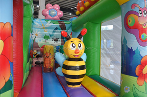 <span class=keywords><strong>Castillo</strong></span> Inflable con Tobogán para Niños, Diseño de Flor de <span class=keywords><strong>Miel</strong></span> con Tobogán Seco, <span class=keywords><strong>Castillo</strong></span> Hinchable con Tobogán y Zona de Salto para Niños - Product Image 6