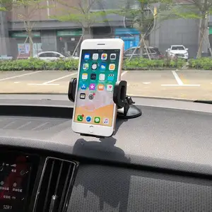 Phone Mount For Car Adjustable Arm Cell Phone Holder For Car Dashboard Windshield With Stable Base Fit Most Phone With Case
