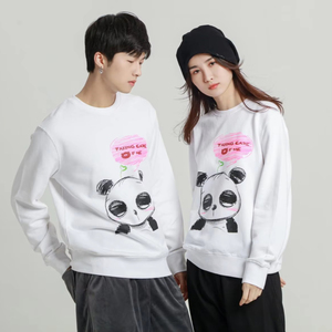 Vendita all'Ingrosso Diretta dalla Fabbrica, Felpe Casual con Vestibilità Comoda, 100% Cotone, Stampa Panda 'Take Care of <span class=keywords><strong>Me</strong></span>', Girocollo, Perfette per l'Autunno, Unisex - Product Image 1