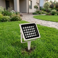 Baumbeleuchtung Landschaftsstrahler LED-Flutlichter mit Solarpanel Wasserdicht IP67 Aluminium Solar Fernbedienung Dimmbare Leuchten