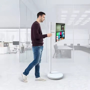 2025 Factory Wholesale Smart Touch Screen Interactive Portable <b>Tv</b> 32 Inch <b>Android</b> 13 Movable Mobile Stand Portable Touch Screen - Product Image 1