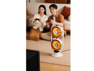 Chauffage autonome QHW-1600 avec protection contre la surchauffe au carbone, chauffage rapide, réglages ajustables, puissance 400W-1600W pour usage domestique et commercial - Product Image 2