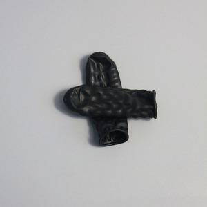 Myesde Poedervrije Zwarte Dikke Siliconen Antistatische Vingerafdekkingen Latex Rubber Vingerbedjes Voor De Industrie - Product Image 3