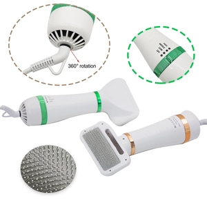 2-in-1 taşınabilir <span class=keywords><strong>Pet</strong></span> köpek saç kurutma makinesi tarak köpek fırçası dayanıklı güvenli yumuşak el kurutma makinesi çelik tel koruma kediler köpek Blower - Product Image 4