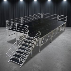 Scène de spectacle extérieure, plateforme amovible en aluminium - Product Image 2