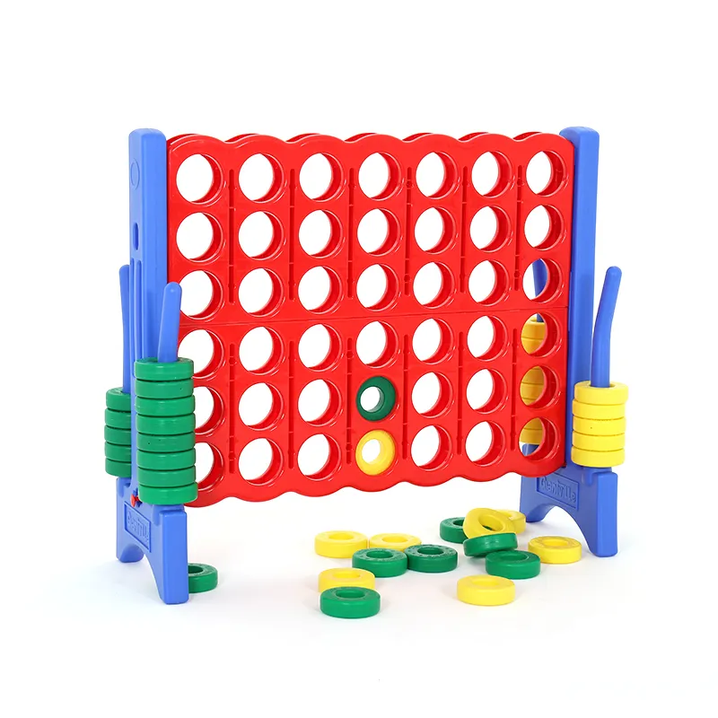 Kleurrijke Plastic 42 Chips Sluit 4 Grote Tuin Game Indoor Outdoor Voor Kinderen Volwassen Jumbo Sluit 4 Game