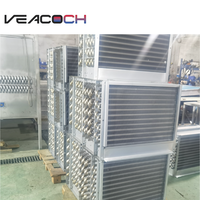 Enfriador de Superficie de Acero de Alta Eficiencia, Intercambiador de Calor de Tubo Aletado, Serpentín de Enfriamiento para Sistemas de Aire Acondicionado HVAC